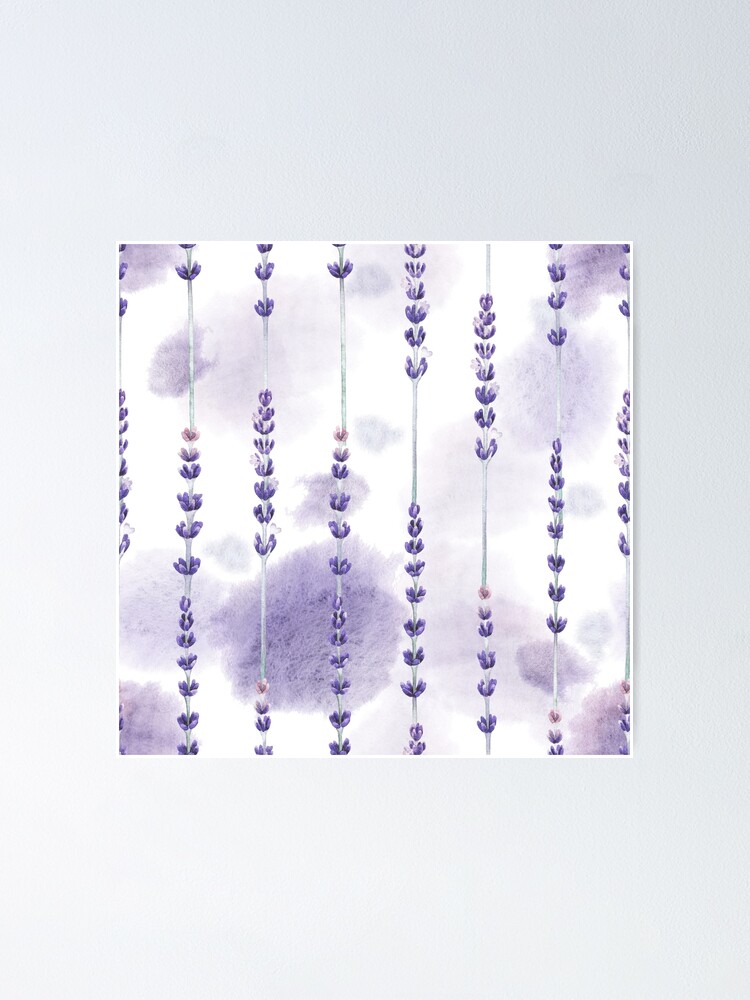 Vista alternativa de Póster Lavanda acuarela