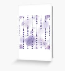 Aquarell Lavendel Grußkarte