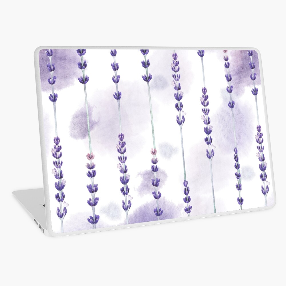 Watercolor lavender Laptop Skin
