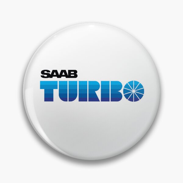 Item preview, SAAB Turbo retro look badge Blue stripes designed and sold by blackdogshop.