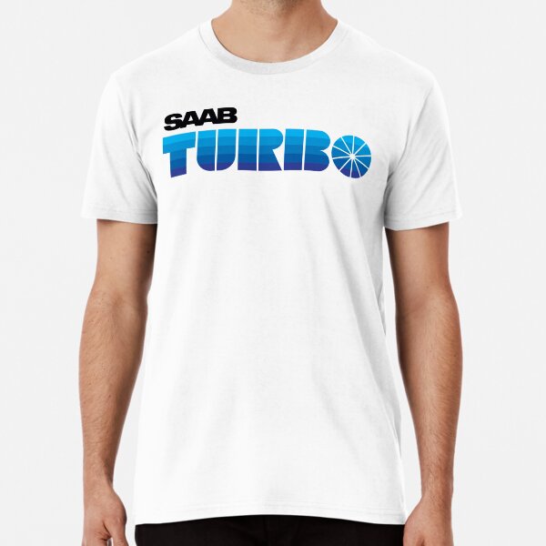 Item preview, SAAB Turbo retro look badge Blue stripes designed and sold by blackdogshop.