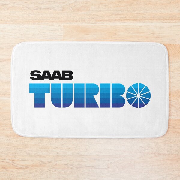 Item preview, SAAB Turbo retro look badge Blue stripes designed and sold by blackdogshop.
