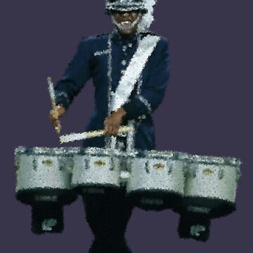 Sticker for Sale avec l'œuvre « Bluecoats Ténor Art DCI Art » de