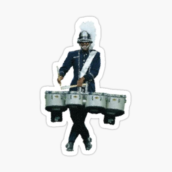 Sticker for Sale avec l'œuvre « Bluecoats Ténor Art DCI Art » de