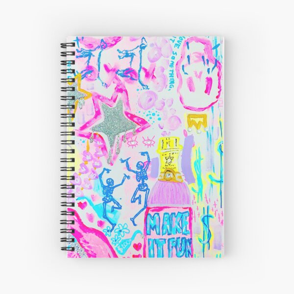Pink Preppy Spiral Notebooks for Sale
