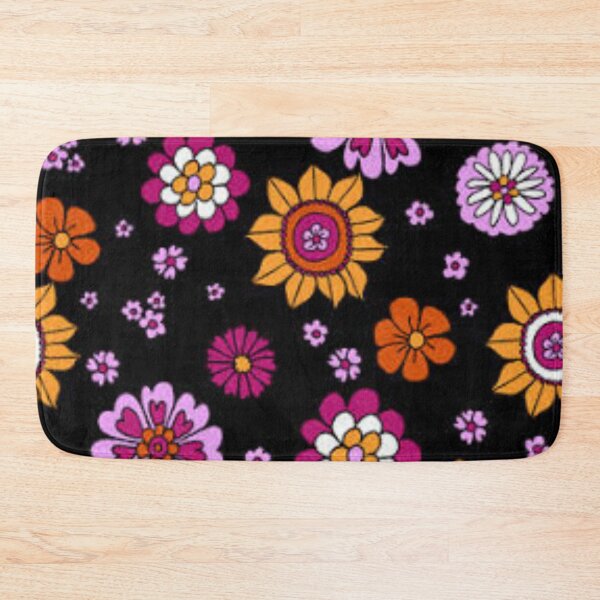 Item preview, DIGITAL TRENDS DARK retro flower pattern designed and sold by THE AMERICAN TEEVANGELIST.