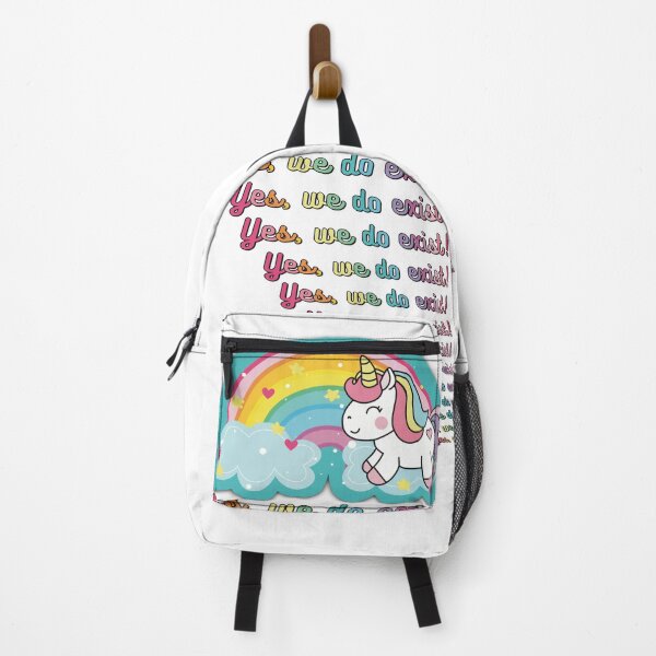 Item preview, Unicorns!!!! Yes, We Do Exist! Cute Kawaii Unicorn with Rainbow & Clouds designed and sold by MunsyArt.