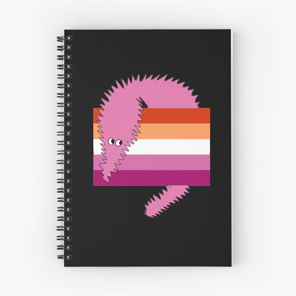 Item preview, worm with lesbian flag 1 designed and sold by wormwithastring.