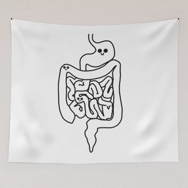 Item preview, Cute kawaii Digestive system medical lineart designed and sold by Drevych-shop.