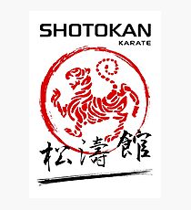 Shotokan Karate Tiger Fotodruck