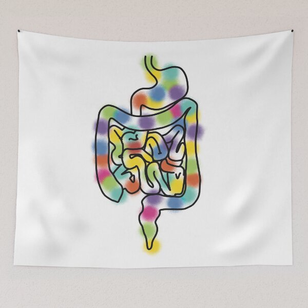 Item preview, Rainbow Digestive system medical lineart designed and sold by Drevych-shop.