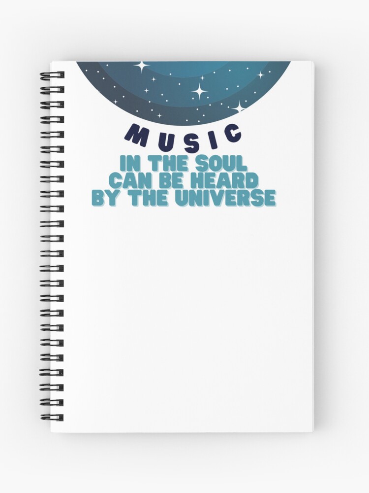 Thumbnail 1 of 3, Journal, Music in the soul can be heard by the universe designed and sold by dechantsbirn.