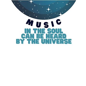 Artwork thumbnail, Music in the soul can be heard by the universe by dechantsbirn