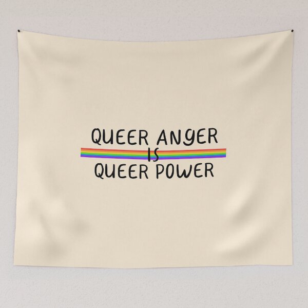 Artikelvorschau, "Queer Anger ist Queer Power", Lgbt Pride entworfen und verkauft von ForTheFrogWar.