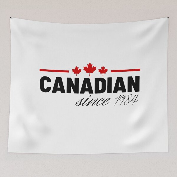 Item preview, Canada Day Celebrating That I'm A Canadian Since 1984 With Red Maple Leaf  designed and sold by Sonatablue.
