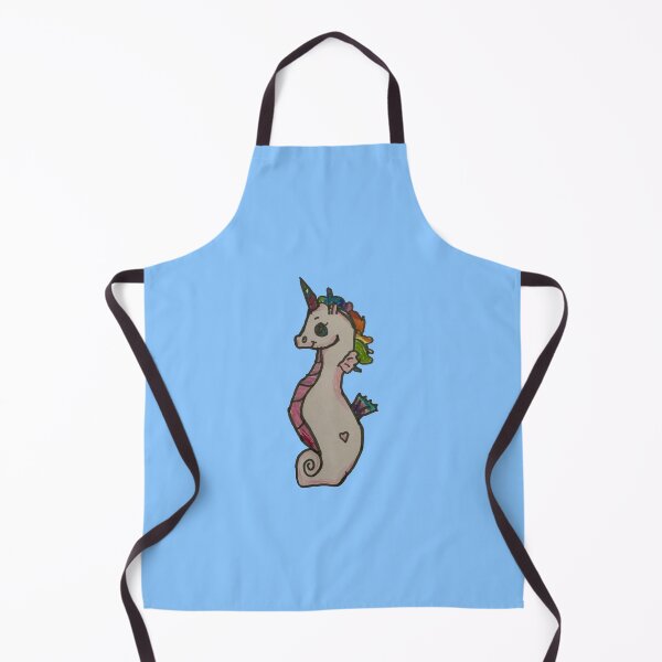 Item preview, Unicorn Seahorse - Cute Cartoon Kid Drawing designed and sold by LexiesDoodle.