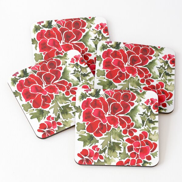 Item preview, Red Flowers (Large Version) designed and sold by artbyswingard.