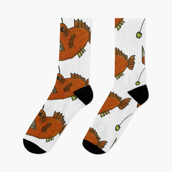 Item preview, Angler Fish - Cute Cartoon Kid Drawing designed and sold by LexiesDoodle.