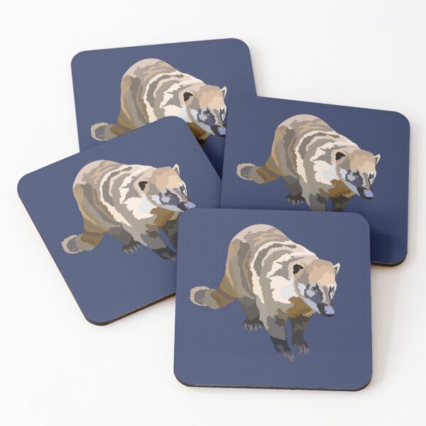 Item preview, C is for Coati, Coati Illustration – Playful South American Mammal Wildlife Art designed and sold by PrettylittlepastelUk.