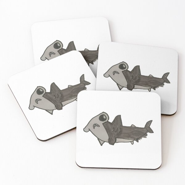 Item preview, Hammerhead Shark - Cute Cartoon Kid Drawing designed and sold by LexiesDoodle.