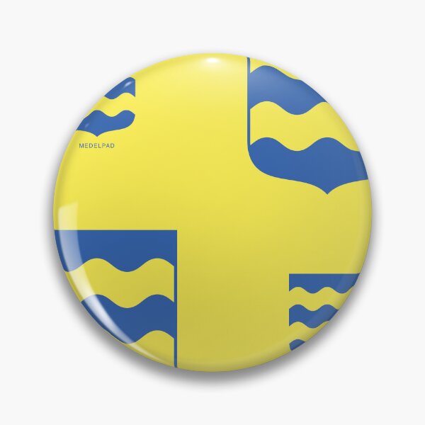 Item preview, Medelpad Land Between Rivers, Yellow and Blue Pattern (Sweden/ Svenska landskap) designed and sold by Landskapsbutiken .com.