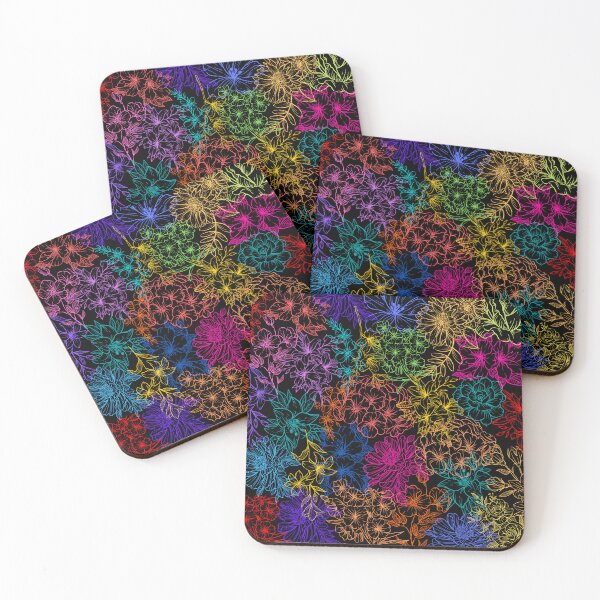 Item preview, Bright Rainbow Flower Print designed and sold by victoriousthing.