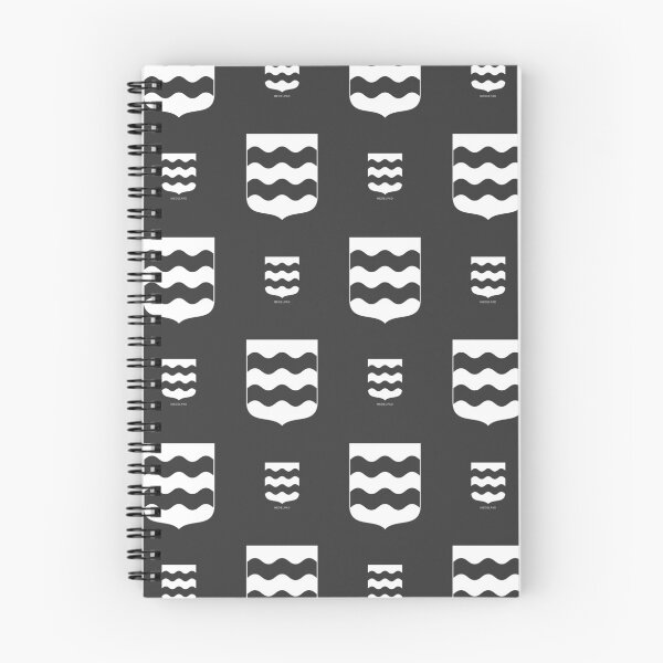 Item preview, Medelpad Land Between Rivers, Black and White Pattern (Sweden/ Svenska landskap) designed and sold by Landskapsbutiken .com.