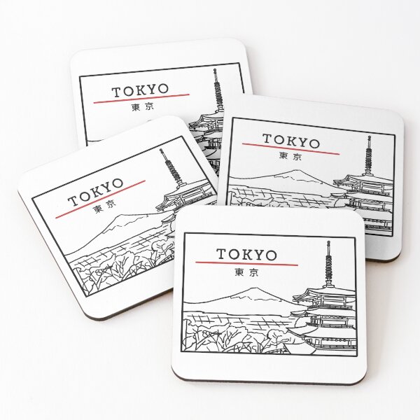 Item preview, Tokyo Japan Linework Minimalist designed and sold by LyfOfNiall.