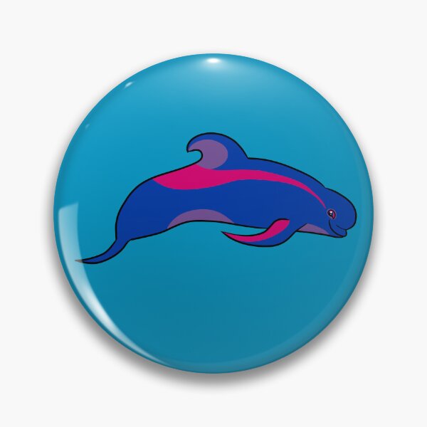 Item preview, bi pride pilot whale designed and sold by PigeonGryphon.