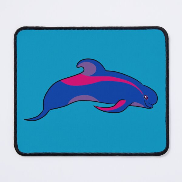Item preview, bi pride pilot whale designed and sold by PigeonGryphon.