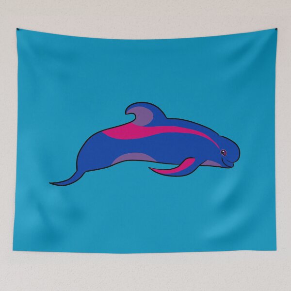 Item preview, bi pride pilot whale designed and sold by PigeonGryphon.