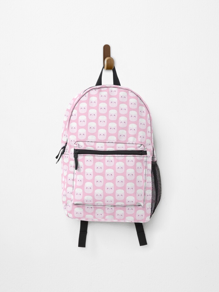 Cute pink marshmallows Backpack for Sale by petitspixels Redbubble