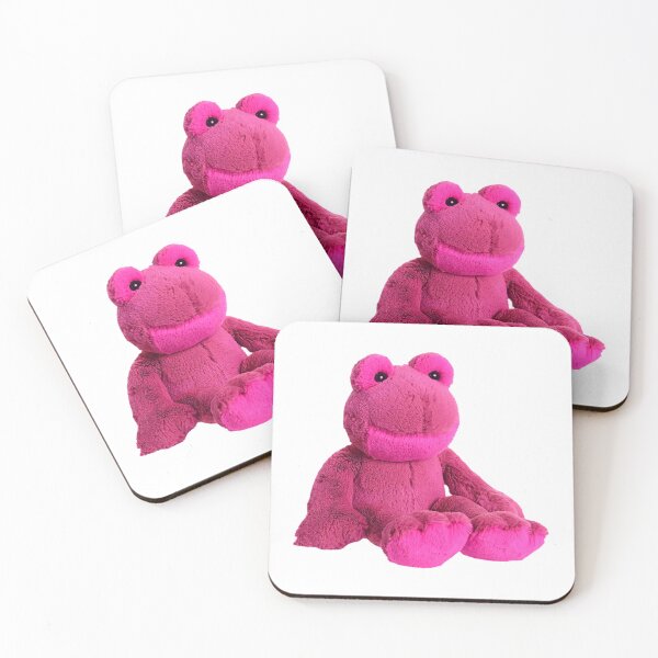 Artikelvorschau, Rosa Frosch-Plüschtier entworfen und verkauft von groovyfolk.