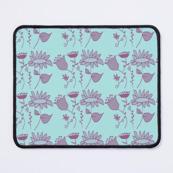 Item preview, Floral Cartoon Aqua Pattern designed and sold by antevasinart.
