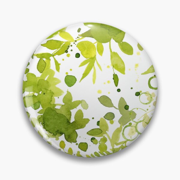 Item preview,  Green  chartreuse  watercolor floral leaf pattern  designed and sold by Sue Zipkin.