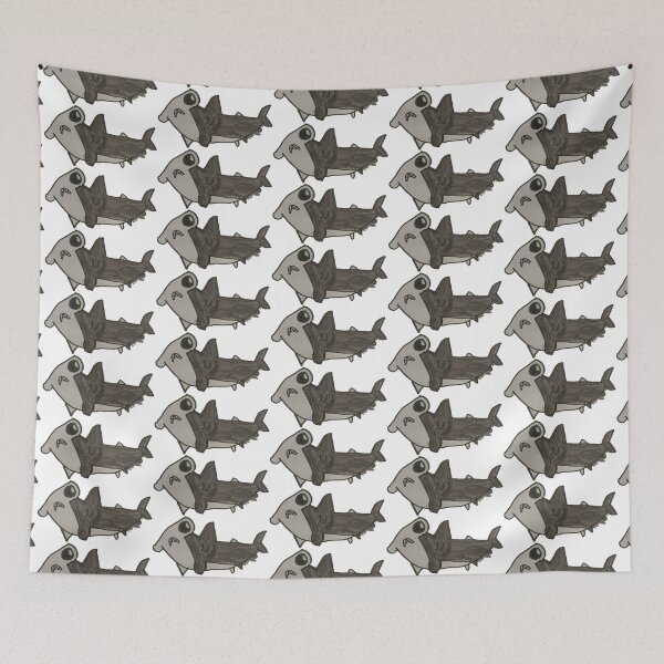 Item preview, Hammerhead Shark - Cute Cartoon Kid Drawing designed and sold by LexiesDoodle.