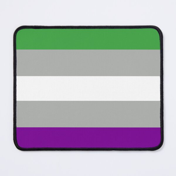Item preview, Grey AroAce Flag designed and sold by Marissa Barrette.