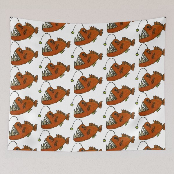 Item preview, Angler Fish - Cute Cartoon Kid Drawing designed and sold by LexiesDoodle.