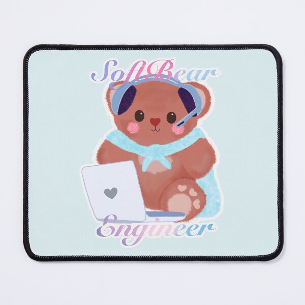 Artikelvorschau, Niedlicher SoftBear-Ingenieur-Aufkleber-Softwaretechnik-Bärn-Teddybär entworfen und verkauft von jlgrammes.
