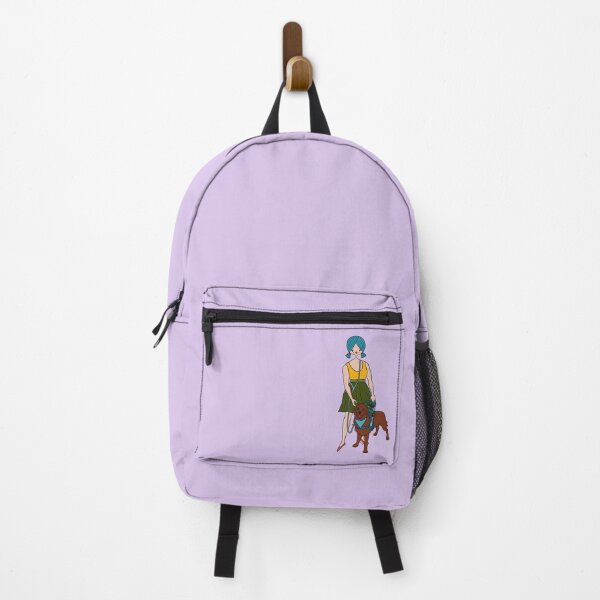Item preview, Cute Girl With Service Dog (purple) designed and sold by misslovelymess.