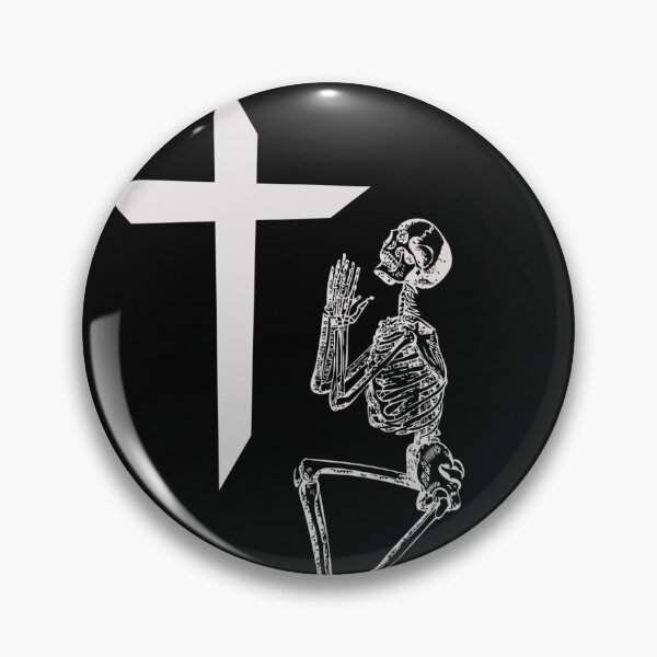 Item preview, Faith Based Art Cross Prayer Skeleton Art Christian  designed and sold by CattlettArt.
