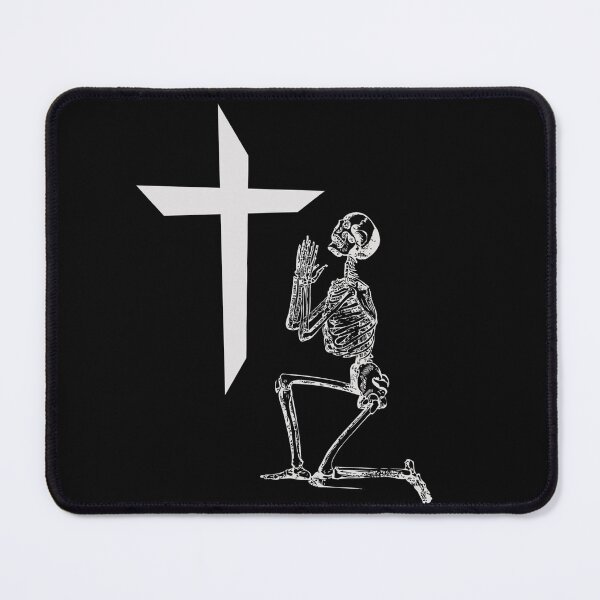 Item preview, Faith Based Art Cross Prayer Skeleton Art Christian designed and sold by CattlettArt.