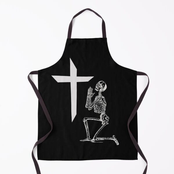 Item preview, Faith Based Art Cross Prayer Skeleton Art Christian designed and sold by CattlettArt.