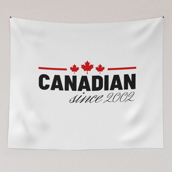 Item preview, Canada Day Celebrating That I'm A Canadian Since 2002 With A Red Maple Leaf  designed and sold by Sonatablue.