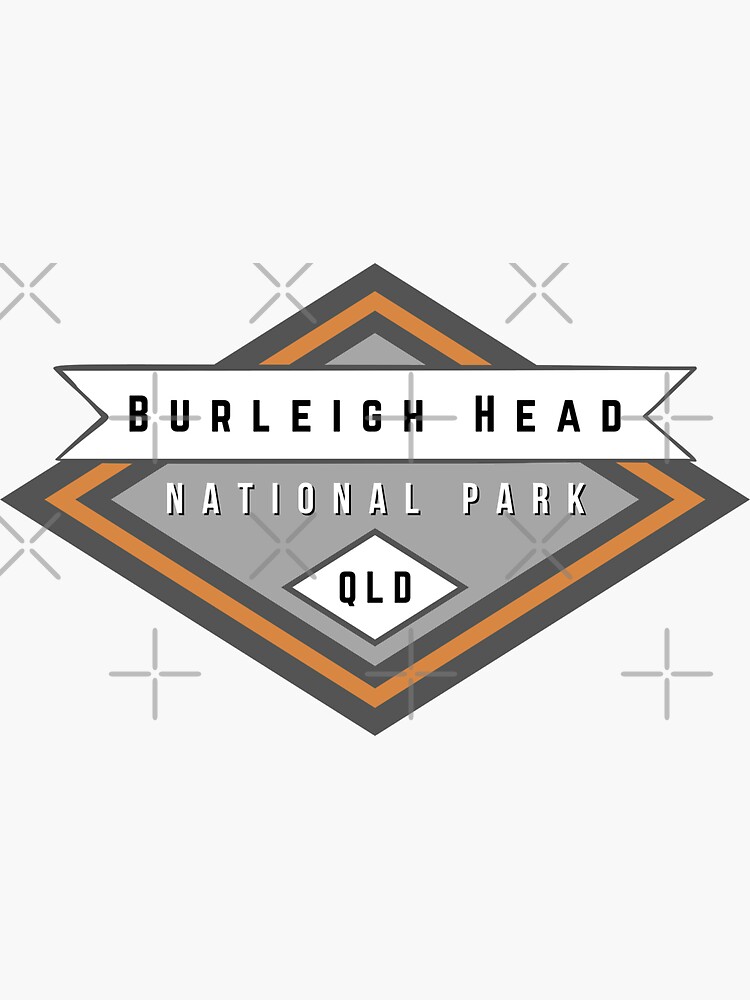 "Burleigh Head National Park Queensland Australia Souvenir" Sticker for