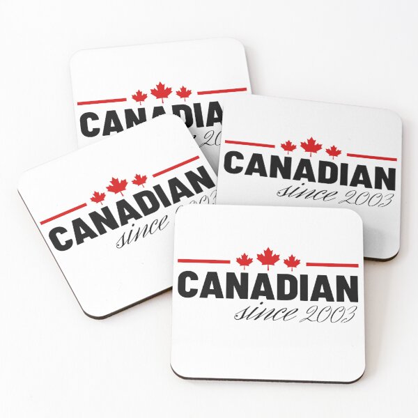Item preview, Canada Day Celebrating That I'm A Canadian Since 2003 With A Red Maple Leaf  designed and sold by Sonatablue.