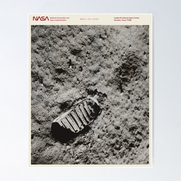 Item preview, Buzz Aldrin's Footprint on the Surface of the Moon designed and sold by Miles Goscha.