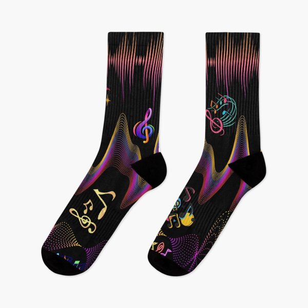 Item preview, Cute Retro Music Notes, Retro Music Waves designed and sold by universegrace.