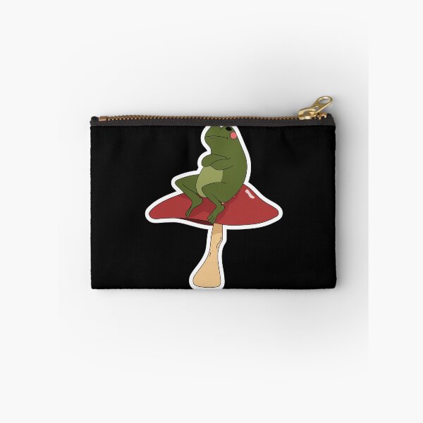 Item preview, Frog on red mushroom -- Cross-armed frog with an attitude  designed and sold by MagicStrawberry.