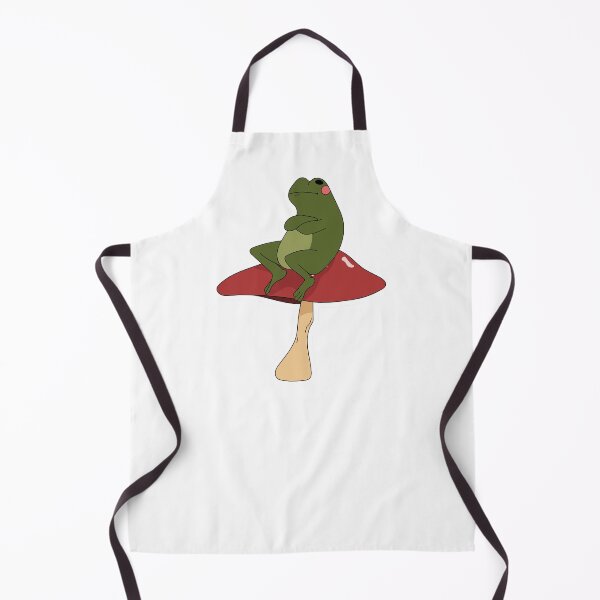 Item preview, Frog on red mushroom -- Cross-armed frog with an attitude designed and sold by MagicStrawberry.